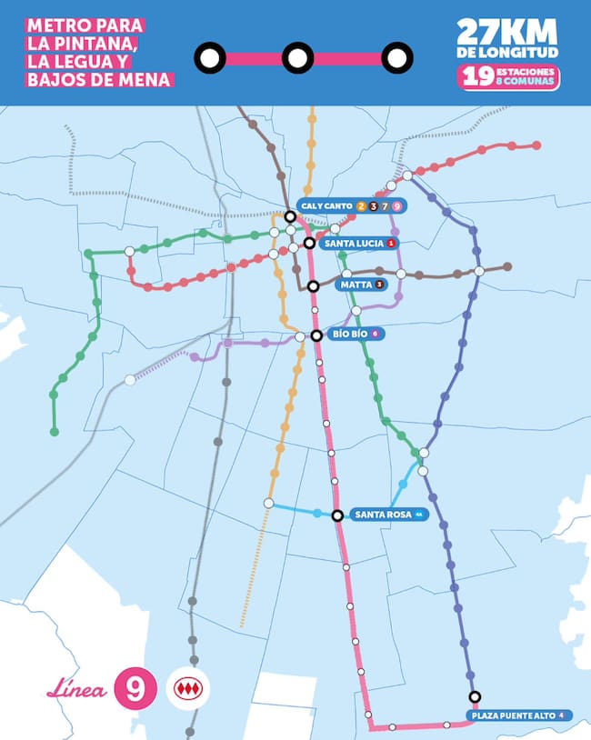 Instagram: Metro de Santiago