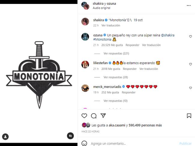 Captura @Shakira