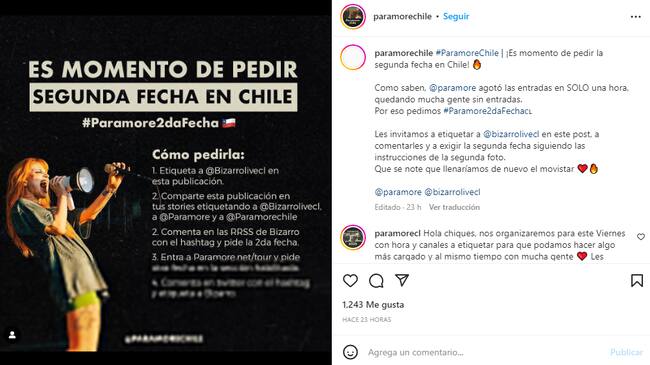 Captura @Paramorechile