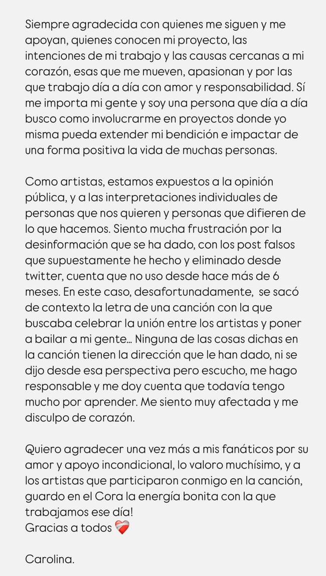 CL - Karol G vía Instagram