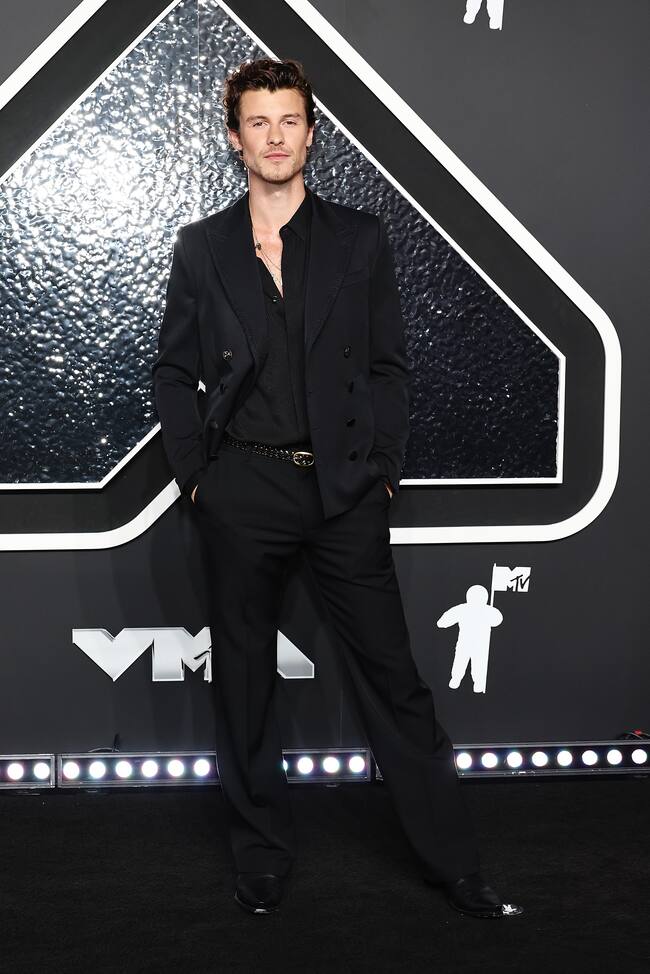 ELMONT, NEW YORK - SEPTEMBER 11: Shawn Mendes attends the 2024 MTV Video Music Awards at UBS Arena on September 11, 2024 in Elmont, New York. (Photo by Jamie McCarthy/WireImage)