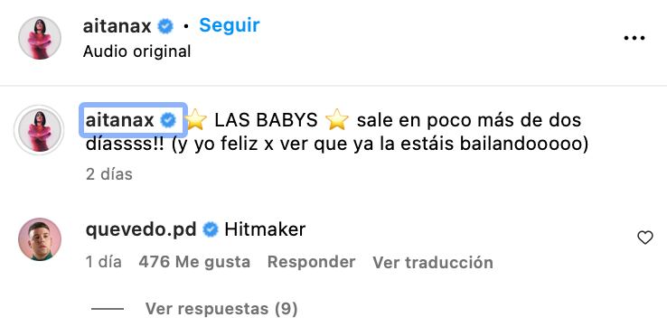 Fuente: Captura de pantalla de @aitanax