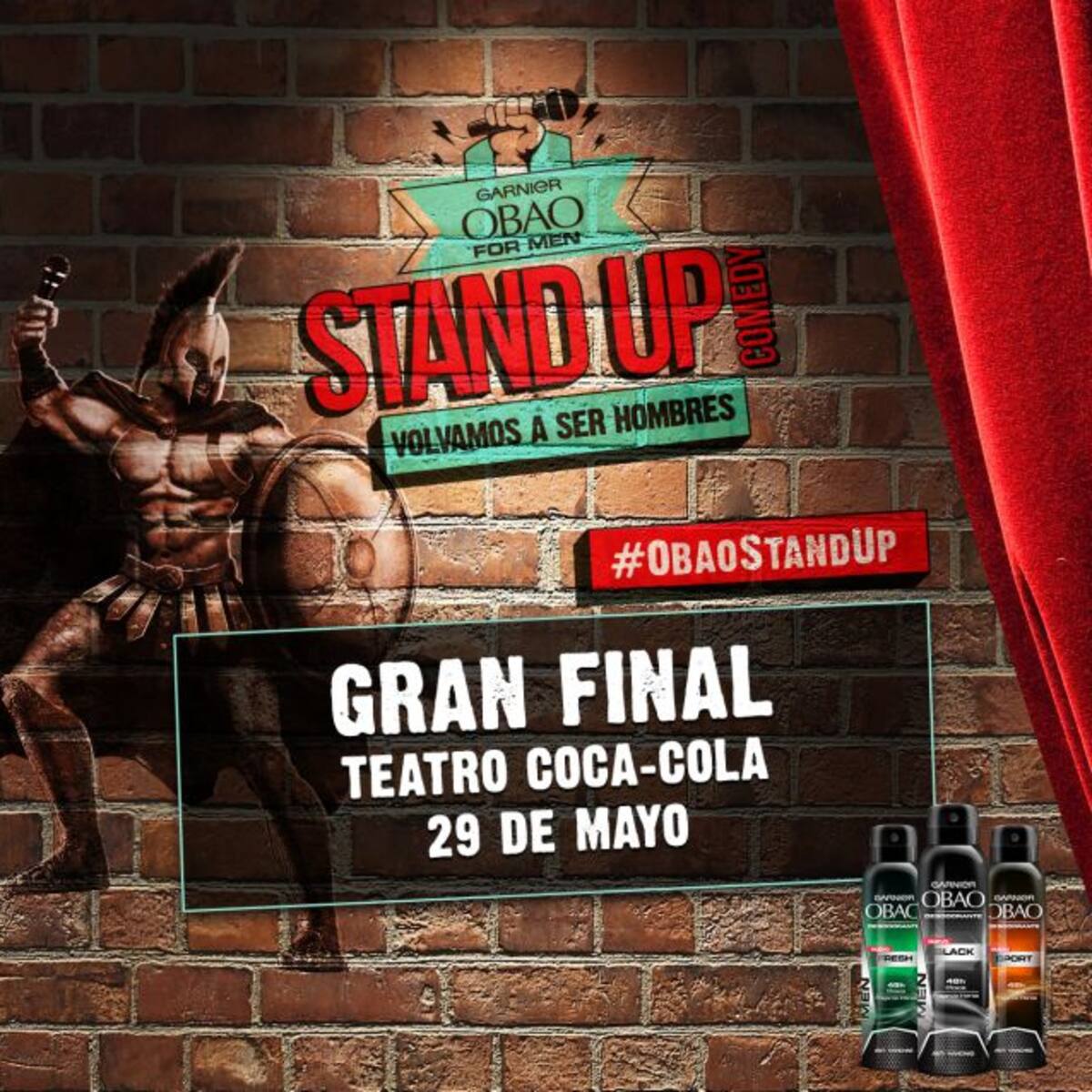 GANADORES final de OBAO FOR MEN: STAND UP COMEDY