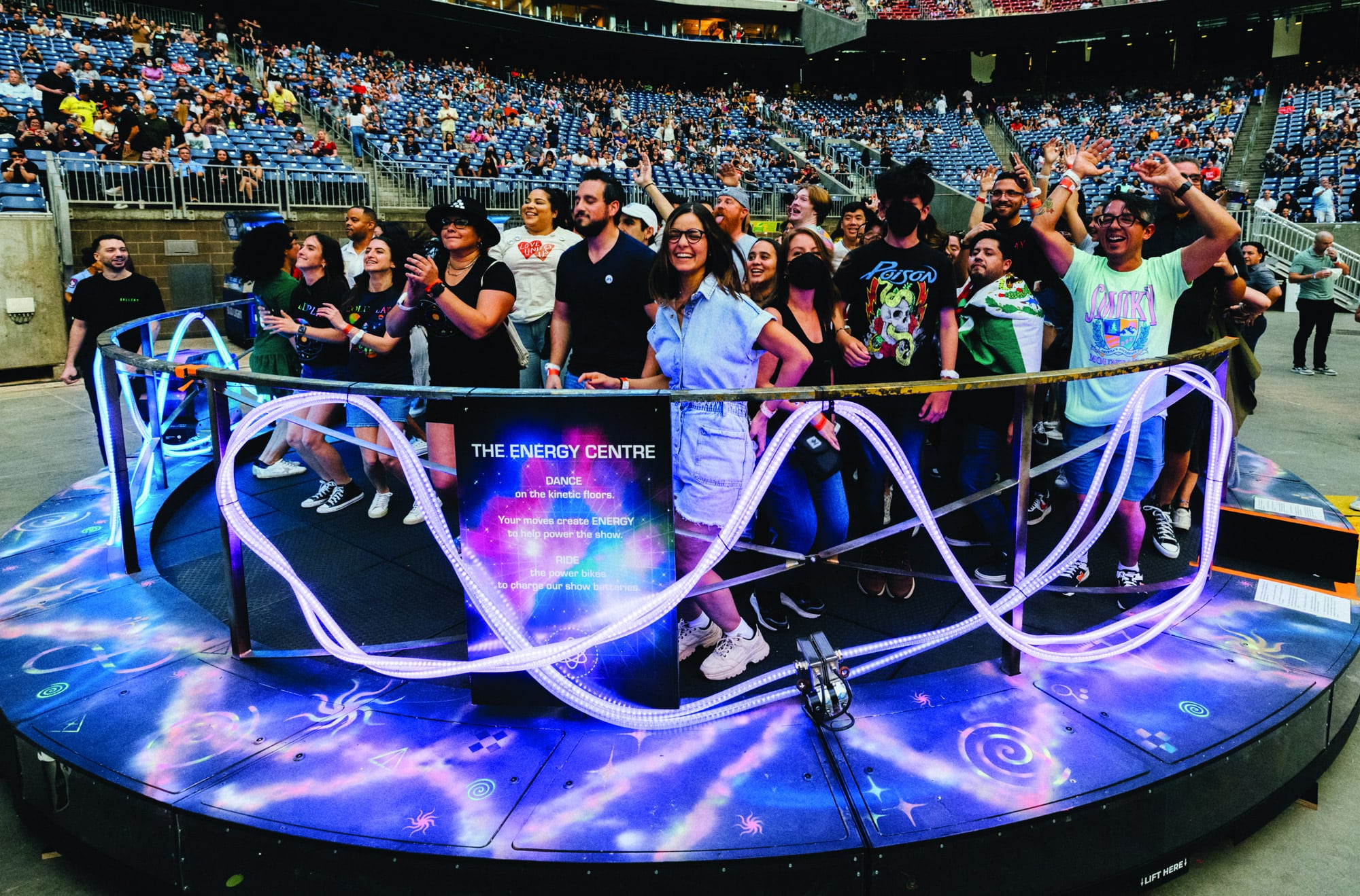 Captura del sitio web de Coldplay