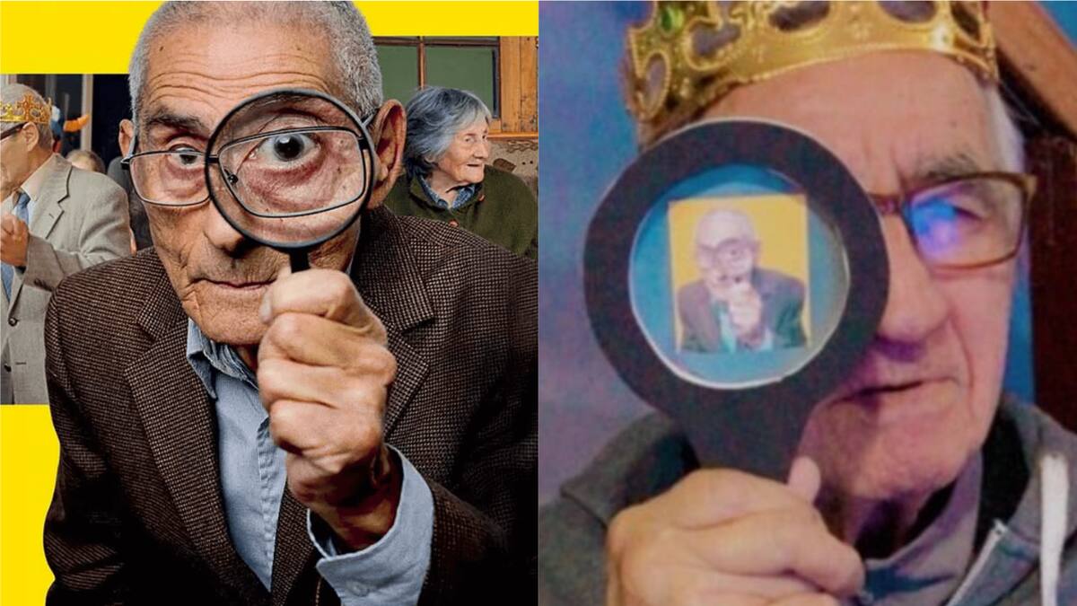 ¡Lloro de emoción! Abuelo celebró su cumpleaños con temática de «El Agente Topo»… ¡Y Don Sergio le mandó este tierno saludo!