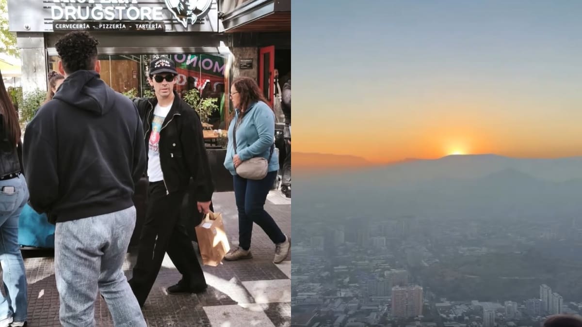 Joe pasea por Santiago en la previa del show de los Jonas Brothers: caminó por Providencia y subió el Cerro San Cristobal