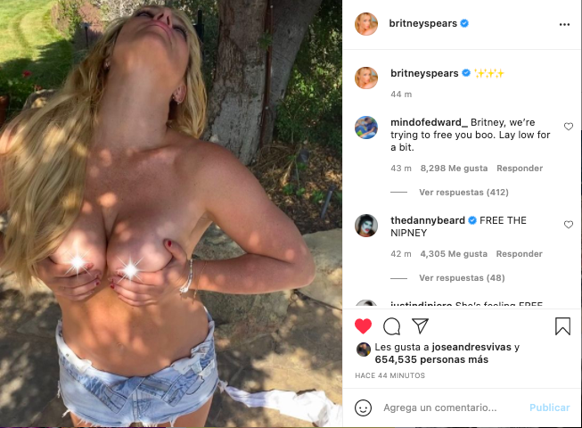 Las sensuales fotos que Britney Spears ha compartido en Instagram