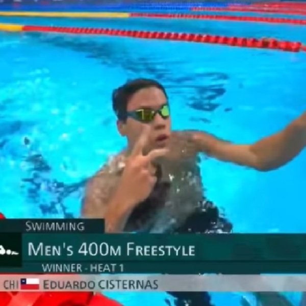 Eduardo Cisternas bate el récord nacional de natación en los JJ.OO