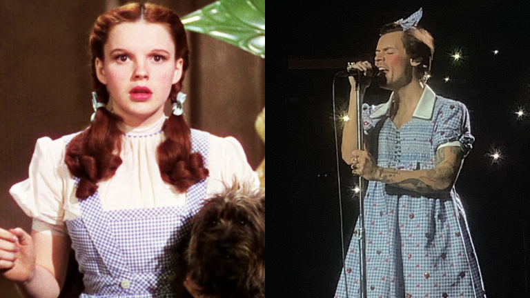 Harry disfrazado de Dorothy