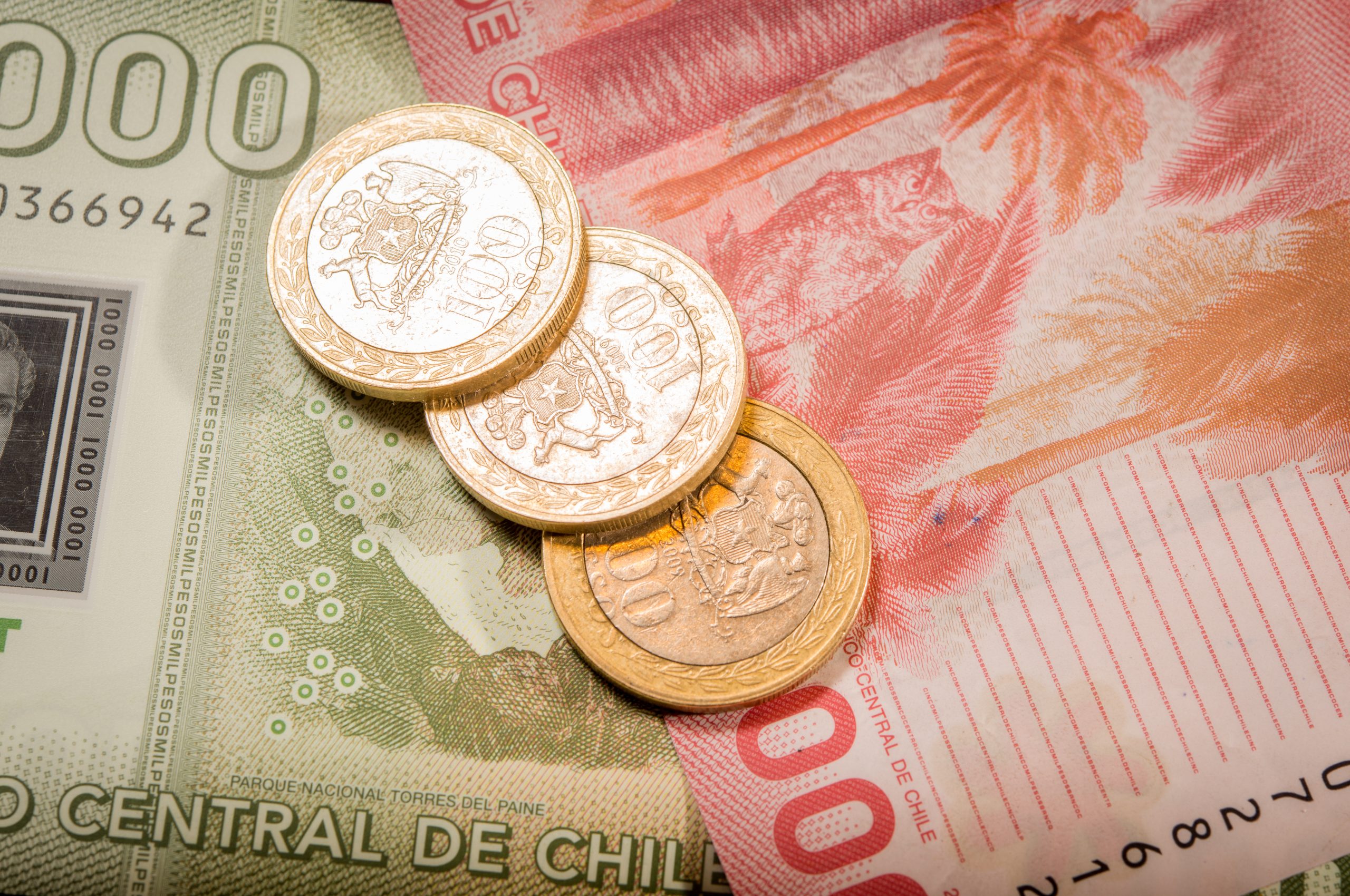 Chilean Coins And Bills