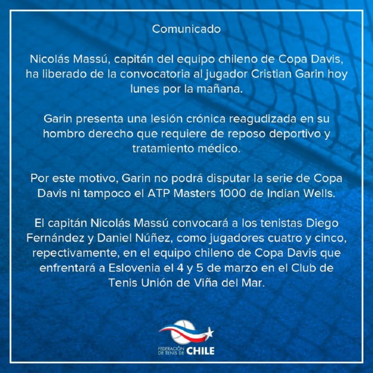 Comunicado Copa Davis Chile 768x768