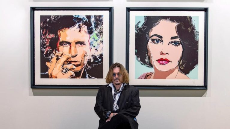 Me guuuuuuusta el arte: Johnny Depp lanza su colección de arte