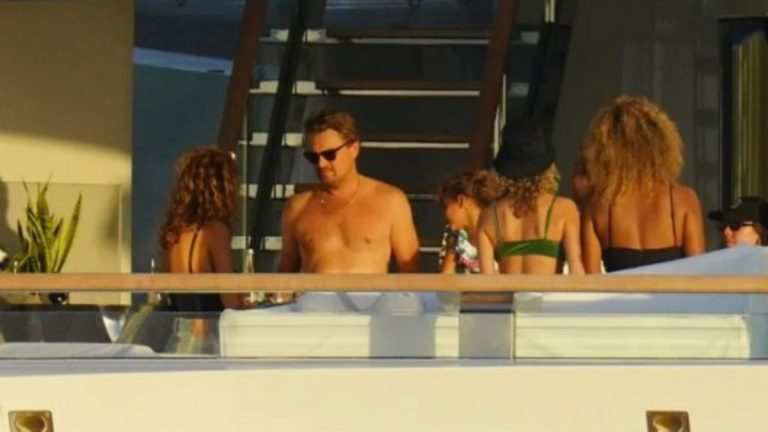 Leonardo DiCaprio es captado en un yate junto a varias mujeres